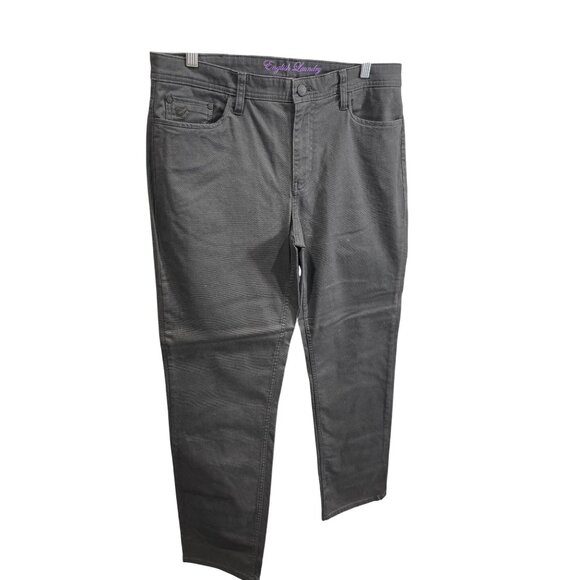 English Laundry Gray Slim-Fit Pants 34x32 Cotton/Spandex Mens Casual Trousers - Picture 1 of 5